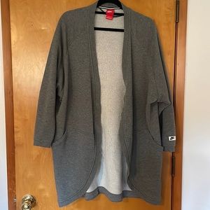 Nike fleece cardigan knee length
